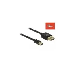 Delock Mini DisplayPort to DisplayPort Cable 8K 60Hz - 2m - DP 8K Certified