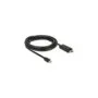 DELOCK Mini DisplayPort to HDMI-A Cable - Model 83700 - 3 m, Black, Gold-Plated Connectors