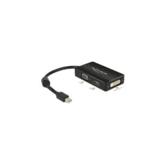 DELOCK Mini DisplayPort to VGA + HDMI + DVI Adapter Cable - Black