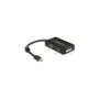 DELOCK Mini DisplayPort to VGA + HDMI + DVI Adapter Cable - Black