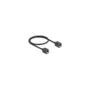 Delock Netzwerk Verlängerungskabel Kupplung RJ45 Buchse zu RJ45 Buchse Cat.6A S FTP 0.5 m schwarz