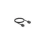 Delock Netzwerk Verlängerungskabel Kupplung RJ45 Buchse zu RJ45 Buchse Cat.6A S FTP 1 m schwarz