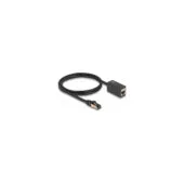 Delock Netzwerk Verlängerungskabel RJ45 Stecker zu RJ45 Buchse Cat.8.1 S FTP 1 m schwarz