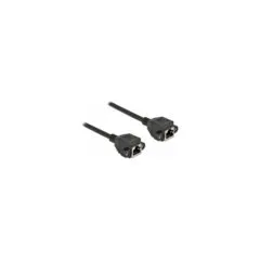 Delock Netzwerk Verlängerungskabel S FTP RJ45 Buchse zu RJ45 Buchse Cat.6A 3 m schwarz