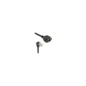 Delock Netzwerk Verlängerungskabel S FTP Stecker RJ45 Stecker 90° gewinkelt zu RJ45 Einbaubuchse Cat.6A 3 m schwarz