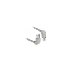 Delock Netzwerkkabel RJ45 Cat.6 S FTP oben unten gewinkelt 0.5 m