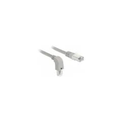Delock Netzwerkkabel RJ45 Cat.6 S FTP unten gewinkelt gerade 0.5 m