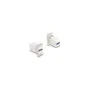 Delock Panel Mount Kupplung USB 5 Gbps Typ-A Buchse zu USB Typ-A Buchse konisch