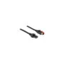 Delock PoweredUSB Kabel Stecker 24 V zu 2 x 4 Pin Stecker 3 m für POS Drucker und Terminals