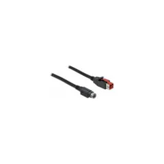 Delock PoweredUSB Kabel Stecker 24 V zu Mini-DIN 3 Pin Stecker 3 m für POS Drucker und Terminals