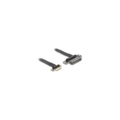 Delock Riser Karte PCI Express 3.0 x1 Stecker zu x4 Slot mit Kabel 30 cm