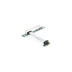 Delock Riser Karte PCI Express x1 to 1 x PCI mit flexiblem Kabel 9 cm links gerichtet