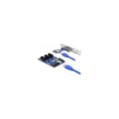 Delock Riser Karte PCI Express x1 zu 3 x PCIe x1 mit 50 cm USB Kabel