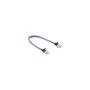 Delock RJ45 Flachband Netzwerkkabel mit Geflechtmantel Cat.6A U FTP 0.3 m blau