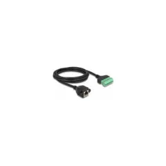 Delock RJ45 Kabel Cat.6 Buchse zu Terminalblock Adapter zum Einbau 2 m 2-teilig
