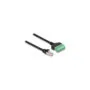 Delock RJ45 Kabel Cat.6 Stecker zu Terminalblock Adapter 1 m 2-teilig