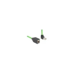 Delock RJ45 Netzwerk Verlängerungskabel Cat.6A Stecker oben gewinkelt zu Buchse SF UTP schleppkettentauglich PUR (TPU...