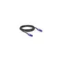 Delock RJ45 Netzwerkkabel Cat.6 UTP mit 180° winkelbaren Steckern schwarz 2 m