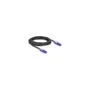 Delock RJ45 Netzwerkkabel Cat.6 UTP mit 180° winkelbaren Steckern schwarz 3 m