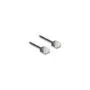 Delock RJ45 Netzwerkkabel Cat.6 UTP Ultra Slim 0.5 m schwarz mit kurzen Steckern