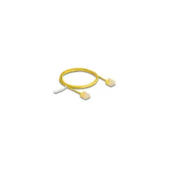 Delock RJ45 Netzwerkkabel Cat.6 UTP Ultra Slim 1 m gelb mit kurzen Steckern