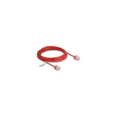 Delock RJ45 Netzwerkkabel Cat.6 UTP Ultra Slim 5 m rot mit kurzen Steckern