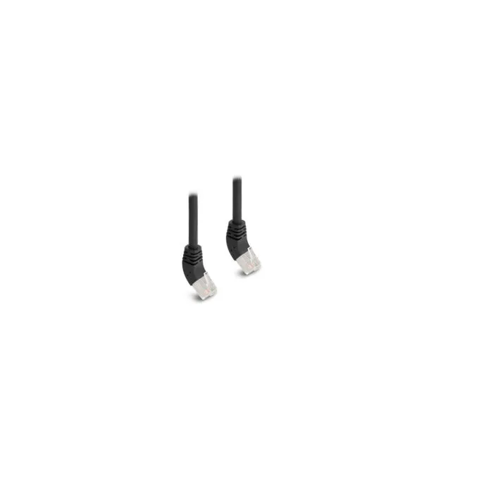 Delock RJ45 Netzwerkkabel Cat.6A S FTP 45° nach oben gewinkelt 2 m schwarz — image 2