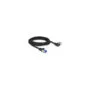 Delock RJ45 Netzwerkkabel Cat.6A S FTP gerade links gewinkelt 3 m schwarz