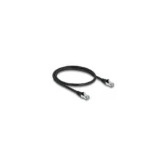 Delock RJ45 Netzwerkkabel Cat.6A S FTP PUR Outdoor 0.5 m schwarz