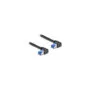 Delock RJ45 Netzwerkkabel Cat.6A S FTP rechts gewinkelt 3 m schwarz
