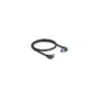 Delock RJ45 Netzwerkkabel Cat.6A S FTP rechts links gewinkelt 0.5 m schwarz