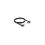Delock RJ45 Netzwerkkabel Cat.6A S FTP rechts links gewinkelt 1 m schwarz