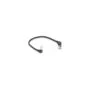Delock RJ45 Netzwerkkabel Cat.6A S FTP Slim 90° oben unten gewinkelt 0.25 m schwarz