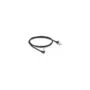 Delock RJ45 Netzwerkkabel Cat.6A S FTP Slim 90° unten gewinkelt gerade 1 m schwarz