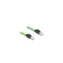 Delock RJ45 Netzwerkkabel Cat.6A Stecker zu Stecker SF UTP schleppkettentauglich PUR (TPU) 5 m grün