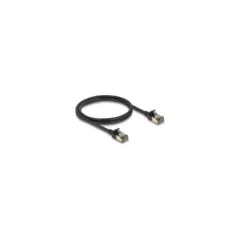 Delock RJ45 Netzwerkkabel Cat.8.1 F FTP Slim Pro 1 m schwarz