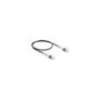 Delock RJ45 Netzwerkkabel mit doppeltem Knickschutz Cat.6A UTP Slim 0.5 m schwarz