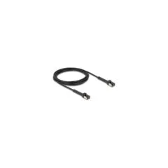 Delock RJ45 Slim Netzwerkkabel Cat.6A U FTP winkelbar schwarz 3 m