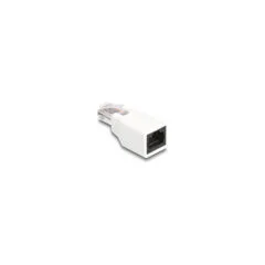 Delock RJ50 Adapter Stecker zu Buchse weiß