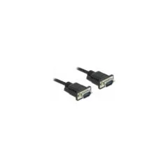Delock RS-232 Kabel Seriell D-Sub 9 Stecker zu Stecker mit schmalem Steckergehäuse 3 m
