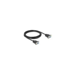 Delock RS-232 Kabel Seriell D-Sub9 Buchse zu Buchse mit schmalem Steckergehäuse 3 m