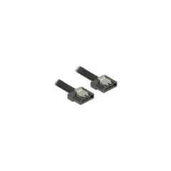 Delock SATA 6 Gb s Kabel 20 cm schwarz FLEXI