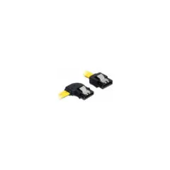 Delock SATA 6 Gb s Kabel gerade auf links gewinkelt 70 cm gelb
