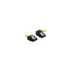 Delock SATA 6 Gb s Kabel gerade auf rechts gewinkelt 30 cm gelb