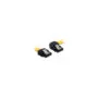 Delock SATA 6 Gb s Kabel gerade auf rechts gewinkelt 50 cm gelb