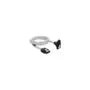 Delock SATA 6 Gb s Kabel gerade auf unten gewinkelt 50 cm transparent