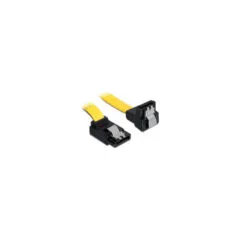 Delock SATA 6 Gb s Kabel oben gewinkelt auf unten gewinkelt 70 cm gelb
