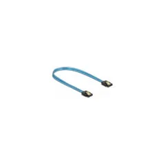 Delock SATA 6 Gb s Kabel UV Leuchteffekt blau 30 cm