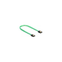 Delock SATA 6 Gb s Kabel UV Leuchteffekt grün 30 cm