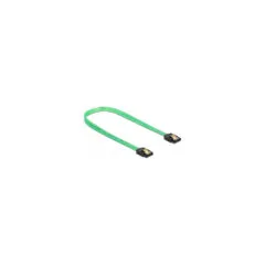 Delock SATA 6 Gb s Kabel UV Leuchteffekt grün 70 cm